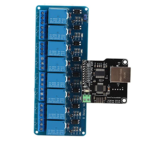 Module relais Ethernet 8 canaux RJ45 pour contrôle LAN et WAN