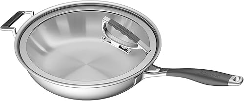 Sartén francesa de 13 pulgadas con tapa de pestillo de vidrio