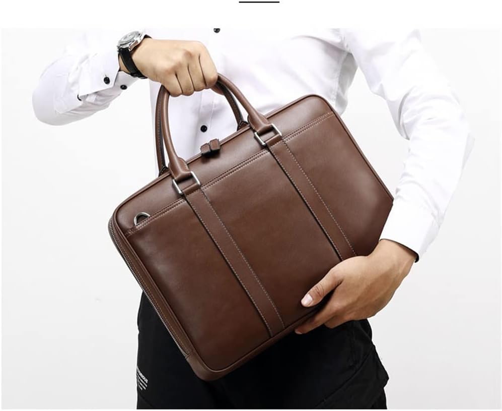 Men's bag business leather clutch casual briefcase men shoulder crossbody handbag
