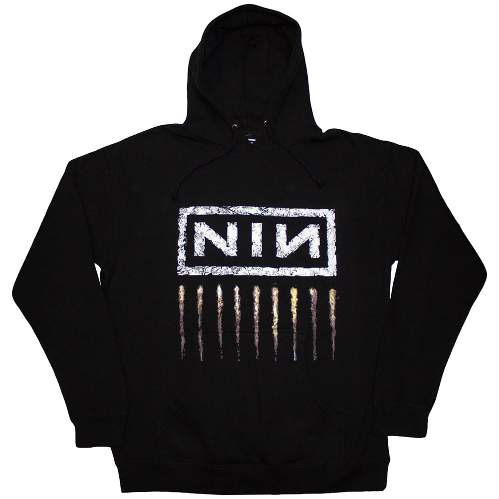 Nine Inch Nails Downward Spiral Official Unisex Hoodie Hooded Top (Large) Black