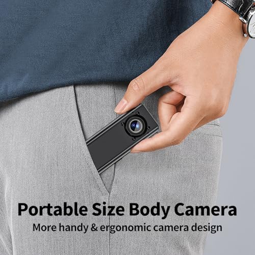 Image of Body Cam 4K HD Action Camera Mini Body Camera with 128GB Memory Card Motorcycle Dash Cam Wearable Camcorder for Daily Records Easy to Use with Back Clip Lightweight and Portable for Traveling Cycling