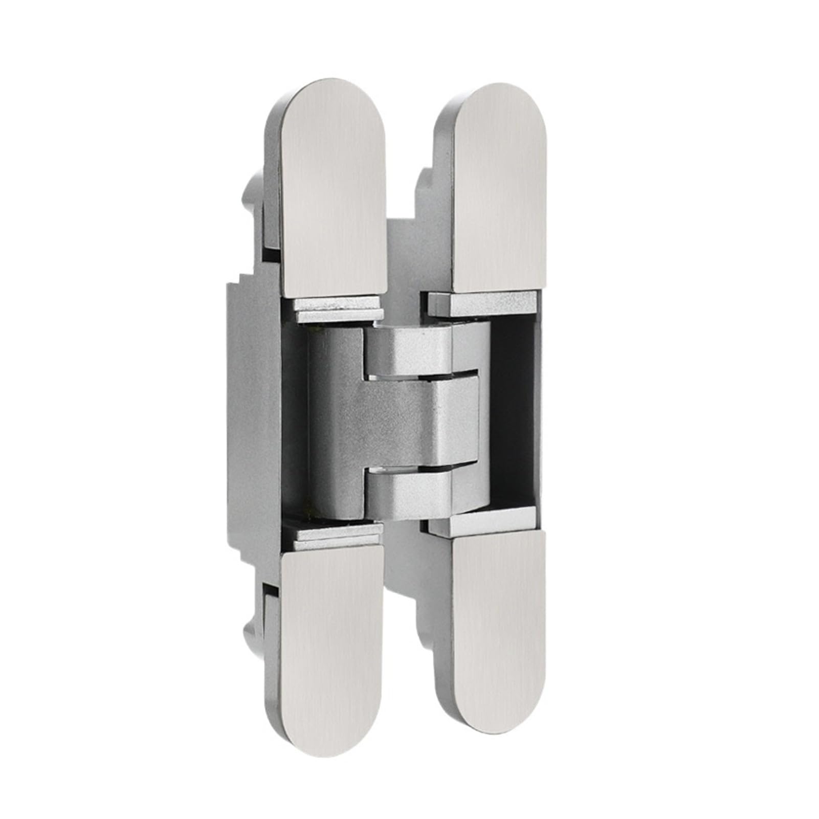 Foelanne Silver Zinc Alloy Invisible Door Hinge