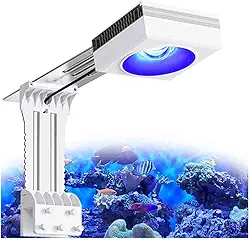 PopBloom RL90 WiFi Luminaria Aquario Marinho 100W, Luminária de Led para Aquário, Lâmpada de LED para aquário de peixes de Recife de Coral SPS/LPS (1 Luminaria wifi com kit de montagem)