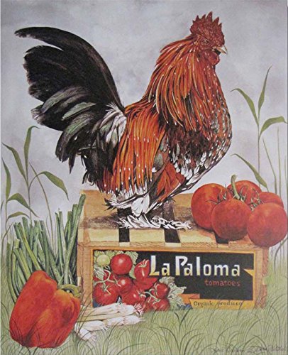 Rooster Chicken Farm Animal Four 8X10 Set Picture Kitchen Wall Decor Art Print Posters #TOP5