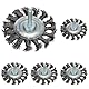 Bosch Professional 1x Scheibenbürste Gezopfter Stahldraht (Eisenhaltige Metalle, Ø 75 mm, 0.5 mm, Schaft Ø 6 mm, Zubehör Bohrmaschinen) (Packung mit 5)