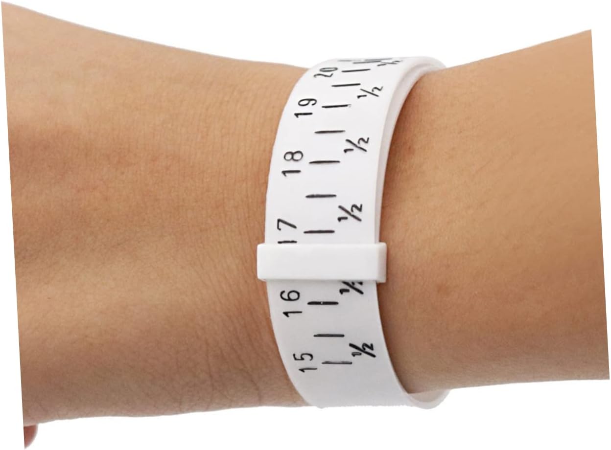 TEHAUX Bracelet Circle Jewelry Wrist Size Measure Tool 2pcs Bracelet Bangle Gauge White