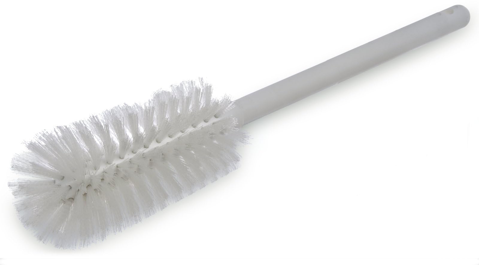 SPARTA Large Water Bottle Brush Ideal for Wide-Mouth Jars, Bottles and Tumblers, Dishwashing Tool with Handle for Home and Commercial Kitchens, Plastic, 12 Inches, White