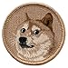 Shibe' (Doge) Dog Face Patrol Patch - 2" Diameter Round Embroidered Patch