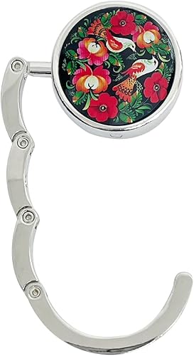 Miniatura 9 de Wrapables Percha escénica con gancho para bolso, colgador de mesa plegable para bolso, girasol