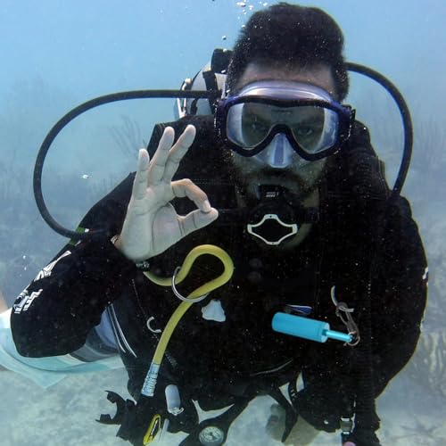 Sonajeros de buceo con clip y cuerda para entrenamiento subacuático 3