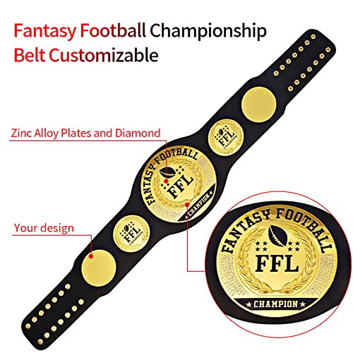 sszhixin Championship Belt Adult, Various Styles of Championship Belts Award Trophy Prize Gift Champion Custom Taekwondo/Boxing/Judo/Kung Fu/Fantasy Football Game (Fantasy Football League) by sszhixin - Image 3