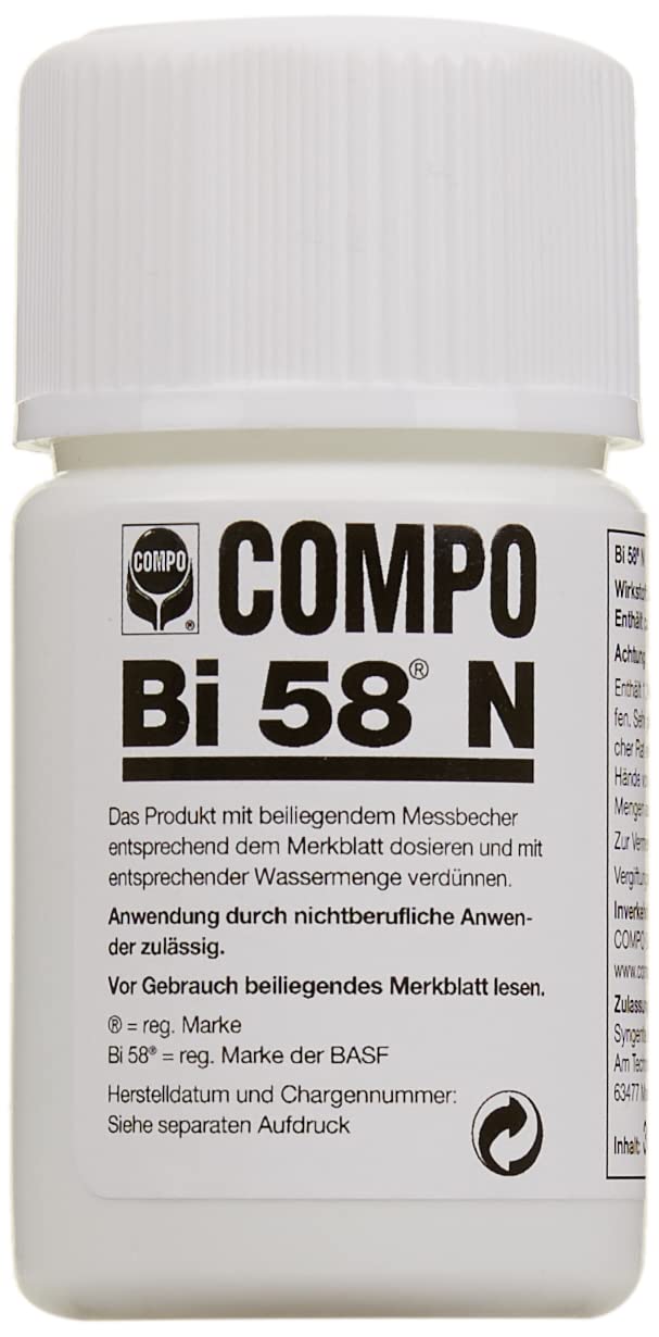 COMPO Bi 58 N gegen saugende und beißende Insekten an Zierpflanzen, Gemüse und Erdbeeren, Effektiv Blattläuse bekämpfen, Insektizid, Konzentrat, 30 ml
