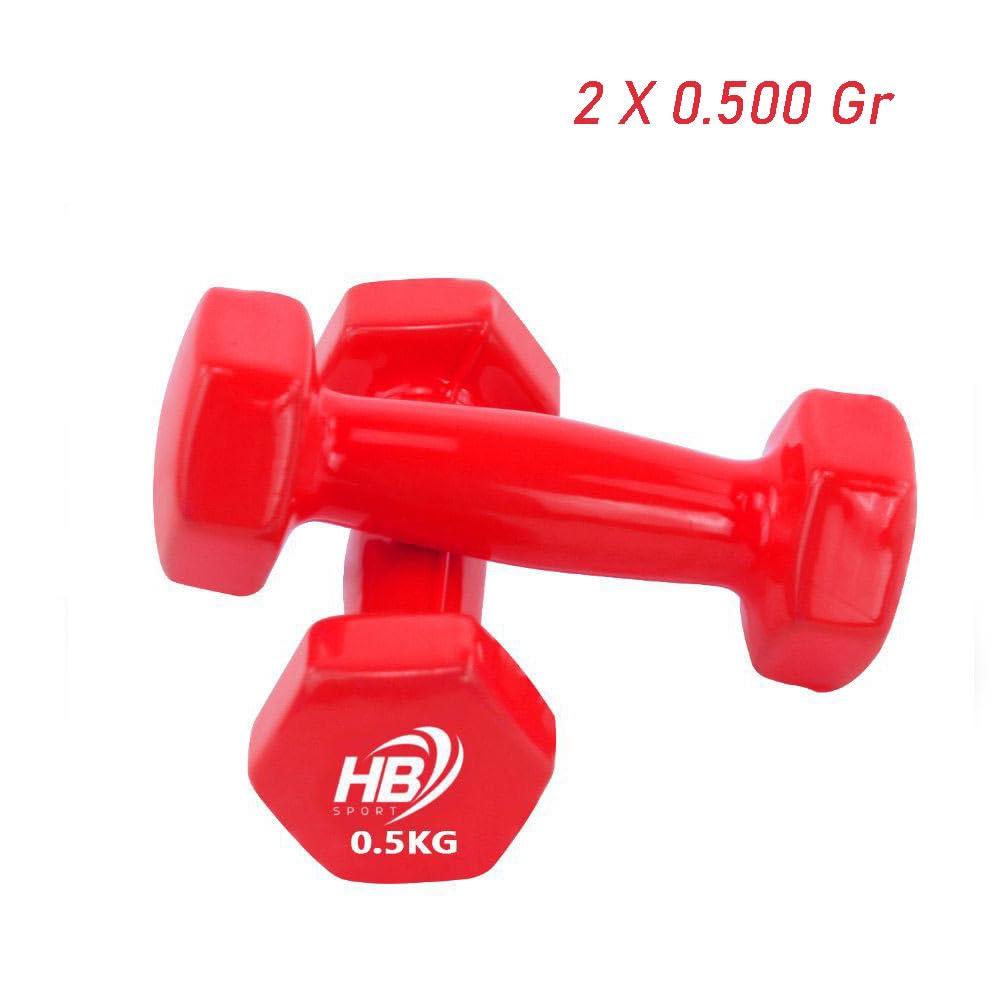 Vetrineinrete® Pesi manubri da 0.5 kg Sport 2 pz 500 gr Manubrio Peso Allenamento riabilitazione Fitness Sport Dody duling
