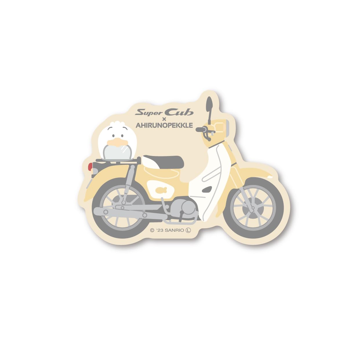 スーパーカブ　カブ　昭和レトロ　スーパーカブ用シート キャラクターイラスト Honda NICEST フォトアートポスター スーパーカブ イラスト