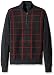 Thirty Five Kent Men's Plaid Cashmere Quarter Zip Sweater