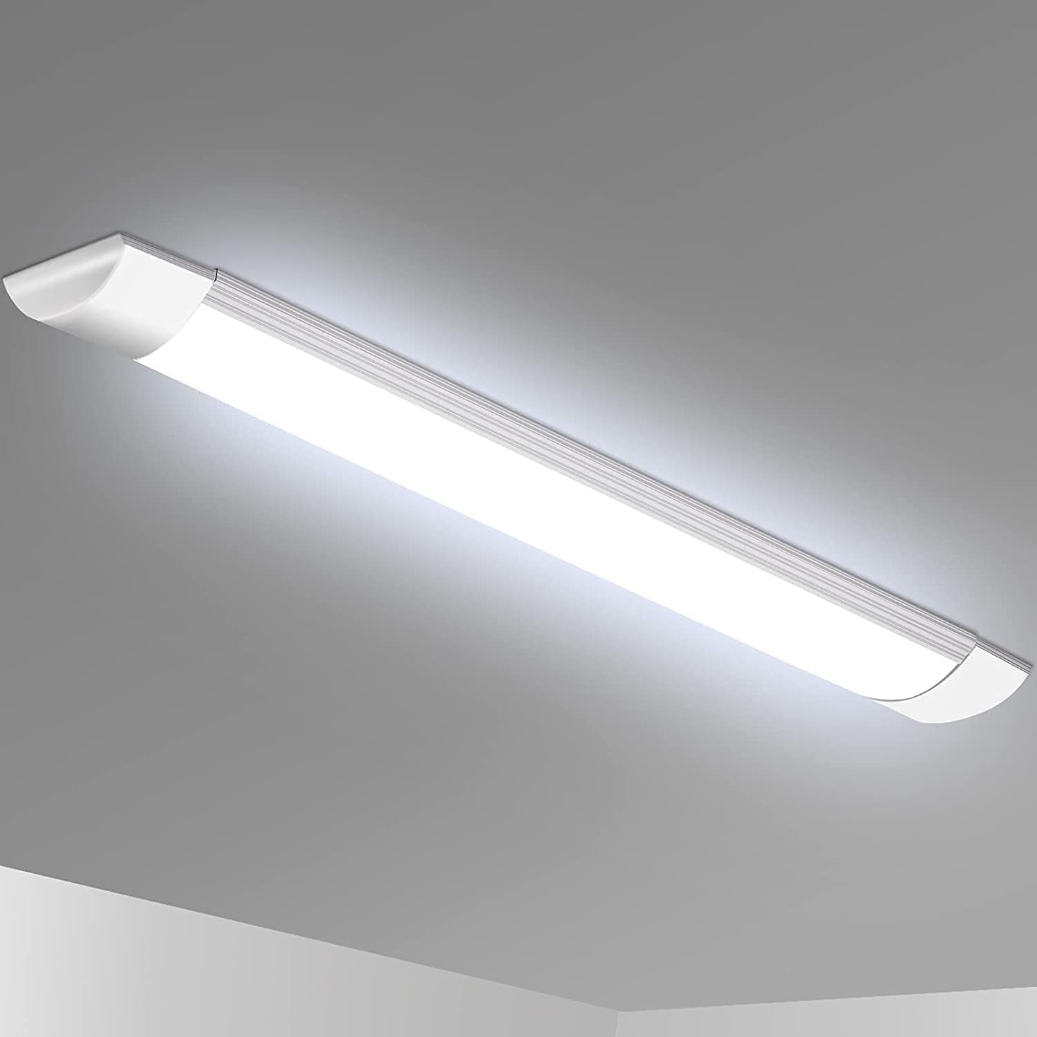 MOSSODOR LED Batten Light Low Profile Surface Mounted LED Ceiling Tube Light (1 Pack, 180cm (6ft) 54W)