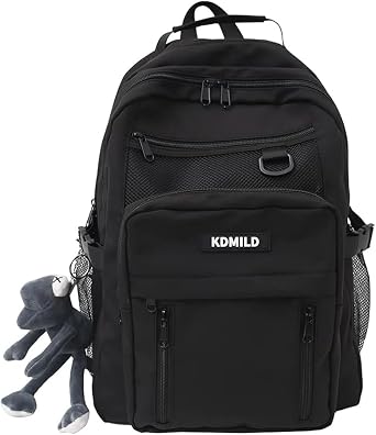 TUTUJI Korean Backpack/School Commute, Large Capacity, Backpack, Lightweight, Waterproof, Girls, Commuting to Work or School, Unisex, Casual Bag, High School Students, Womens