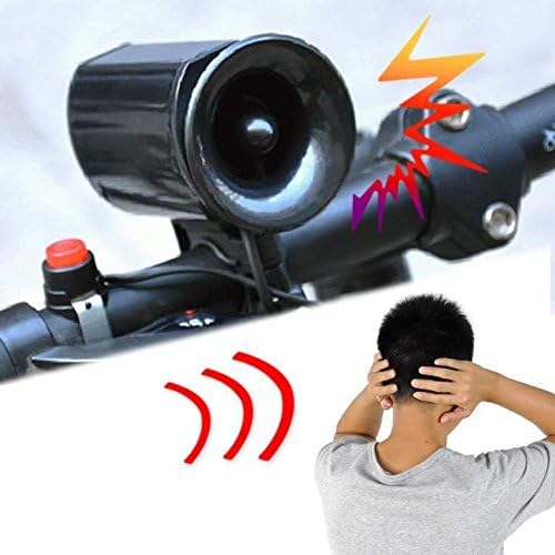 DealZone 6 Sound Bike Bicycle Super Loud Electronic Siren Horn Bell Ring Alarm Speaker cm