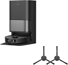 DREAME L40s Ultra AE Robot Vacuum Cleaner Black and Side Brush