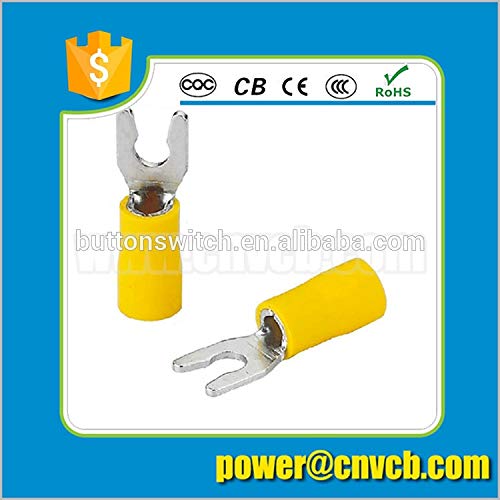 Davitu TY WT2302-Copper lock spade pre-insulating terminal LSV1.25-4 Lock fork trminals