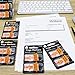 Please Sign Here Message Flags, 400 Pages Total, 0.98 x 1.77 Inch Wide, Easy to Post, 50 Flags/Dispenser, Medium Yellow, 8 Dispensers/Pack