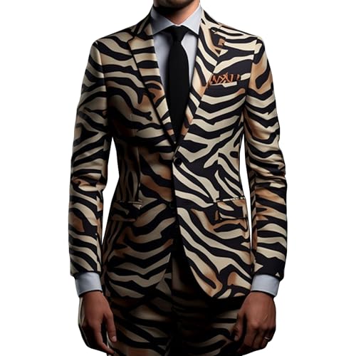 Manteau de sport élégant motif léopard veste homme pour vos soirées