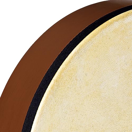 Meinl Percussion 12" Hand Drum with Natural Goat Skin Head — NOT Made in China — Hardwood Frame in Antique Brown Finish, 2-Year Warranty, (HD12AB)