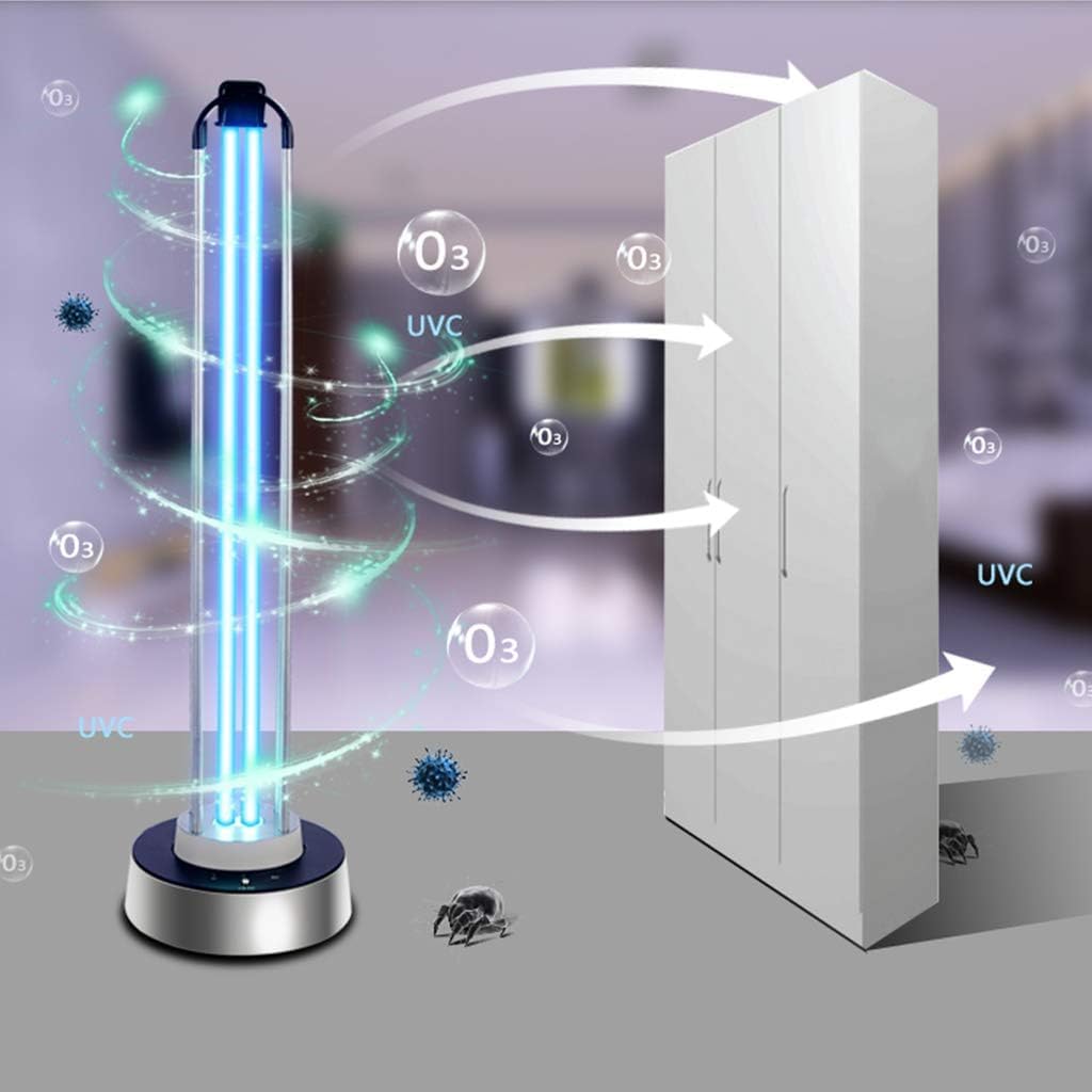 Lámpara De Desinfección UV De 100 W - Luz De Esterilización Uvc - Lámpara Germicida Ultravioleta - Temporización De Tres Velocidades Inicio Diferido De 30 Segundos, No Ozone, Mechanical Version