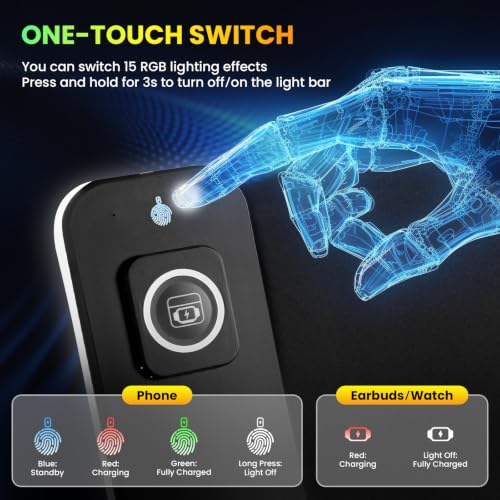 Image of Gimars Upgrade 3 in 1 RGB Mouse Pad with 15W Magnetic Fast Wireless Charging, 31.5x11.8x0.16in Gaming Mousepad, 15 Color Modes, Waterproof Non-Slip XXL Desk Mat with Smooth Surface for Home Office PC