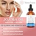 Jojoba Oil Cold Pressed Natural Unrefined Moisturizer Sun Spot Corrector For Face Acne Spot Treatment Stretch Mark Removal Back Acne Treatment Scar Remover Hair Growth Serum Beard Oil For Men 4 oz