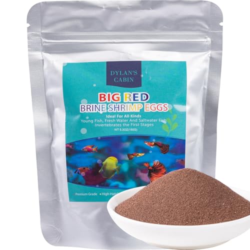 Dylan's cabin Brine Shrimp Eggs Fish Food - 90% Hatch Rate for Aquatic Foods Baby Aquarium Fish...
