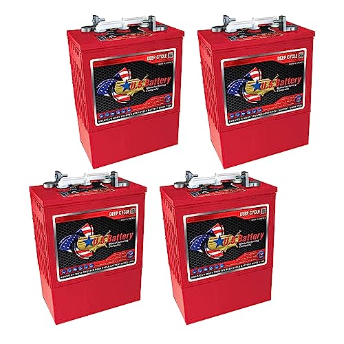 4pc US Battery USL16HC-XC2 Group Size 903 6V 420A Deep Cycle Flooded Lead Acid Battery
