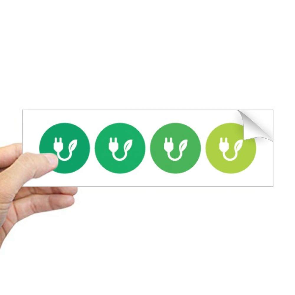 Autocollant pour fenêtre feuille verte sticker vitrage rectangulaire