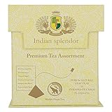 INDIAN SPLENDOR | Premium Tea Assortment | A Selection of 6 teas with Individual Unique Distinct Flavors | Packed in a Sampler Gift Pack - 18 Pyramid Tea Bags