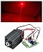 12V TTL Industrial 660nm 200mW IR Infrared Laser Dot Module w/Adapter