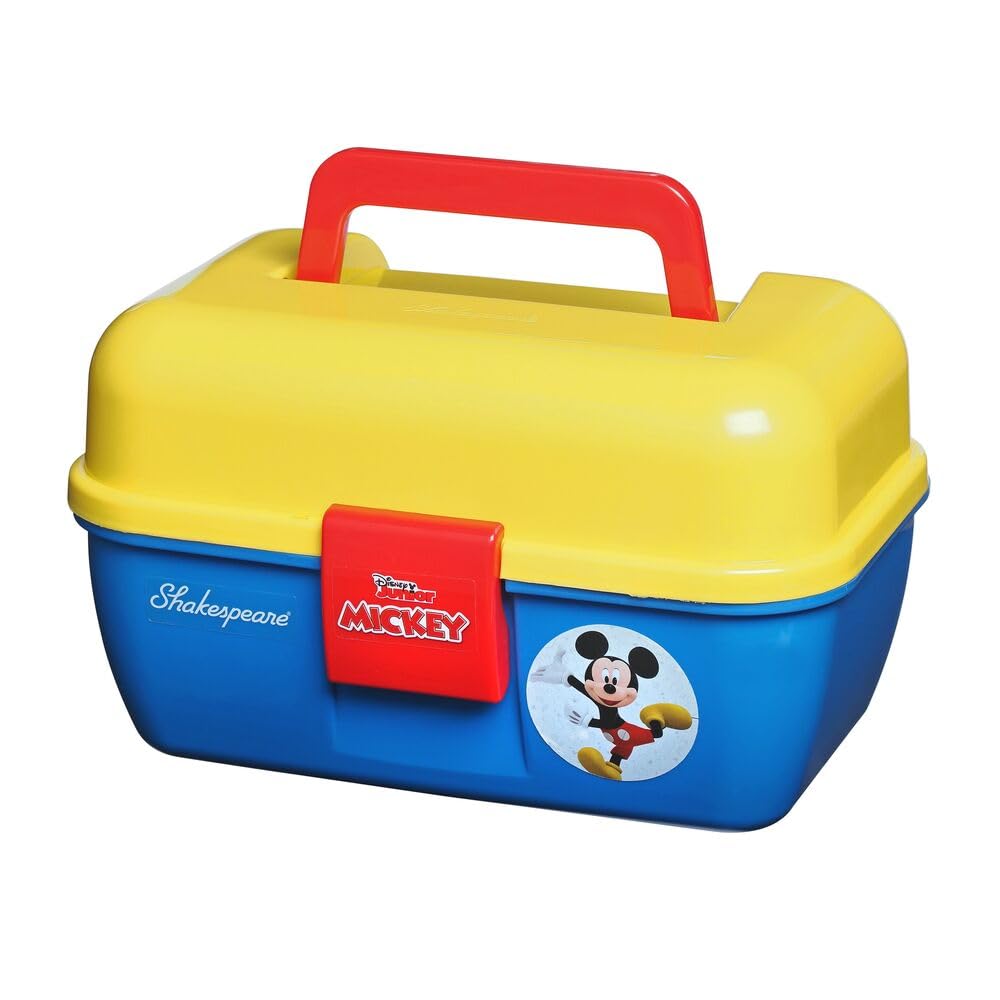 Shakespeare Disney Kids Fishing Tackle Box - Mickey Mouse Bait Storage