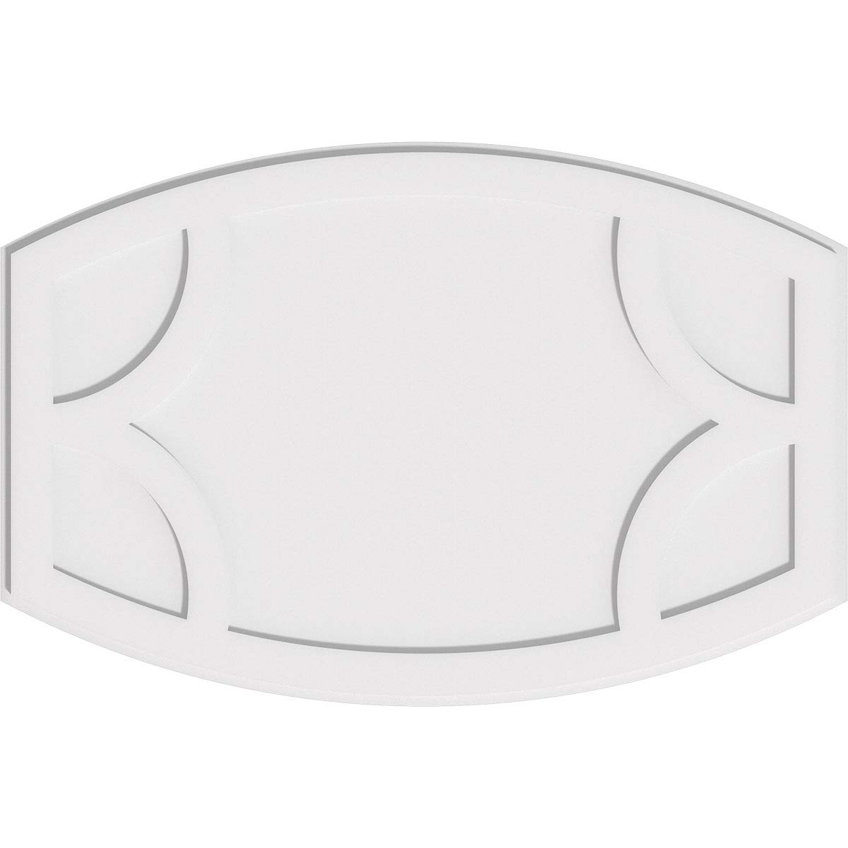 Ekena Millwork CMP40X26KY Kailey Architectural Grade PVC Contemporary Urethane Ceiling Medallions 40"W x 26 5/8"H x 21 1/2"C x 1"P