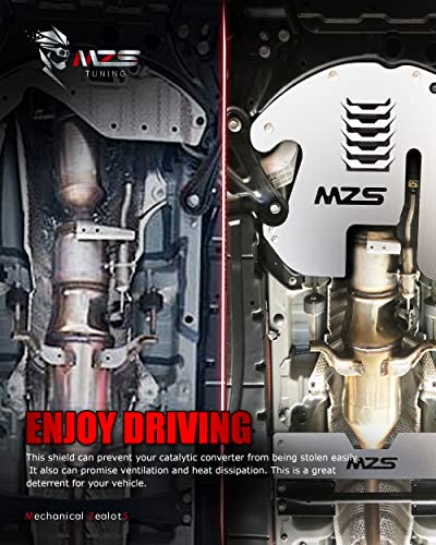 Mzs Catalytic Converter Protection Shield, Aluminum Anti-Theft Cat Protector Compatible With Prius Gen 3 2010 2011 2012 2013 2014 2015 #TOP5