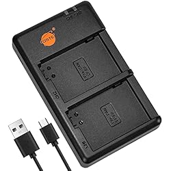 Cargador Canon 700D DSTE LC-E8 Batería USB Dual Quick Cargador Compatible para LP-E8,EOS 550D,600D,650D,700D,Kiss X4,Kiss X5,Kiss X6i,X7i,Rebel T2i,T3i,T4i,T5i