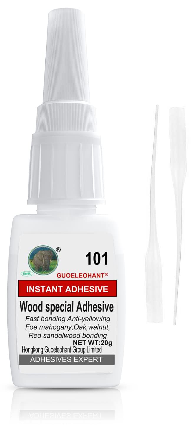 Weglau 20g Instant Wood Glue - Super Strong Adhesive for Oak, Furniture, Crafts, DIY Wood Repairs & Edges