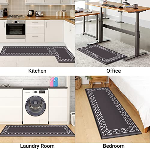 Mattitude Kitchen Mat [2PCS] Cushioned Comfort AntiFatigue Mat Non