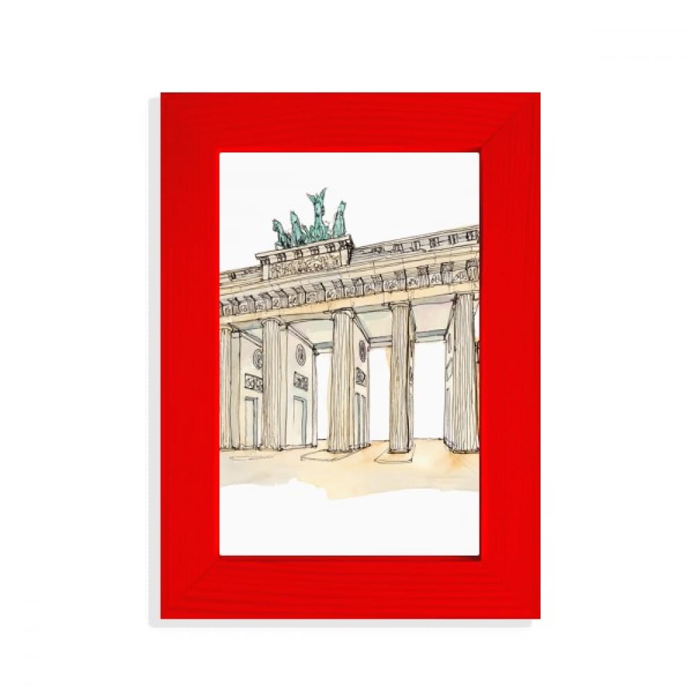 Cadre photo porte de Brandebourg rouge idée cadeau histoire Berlin