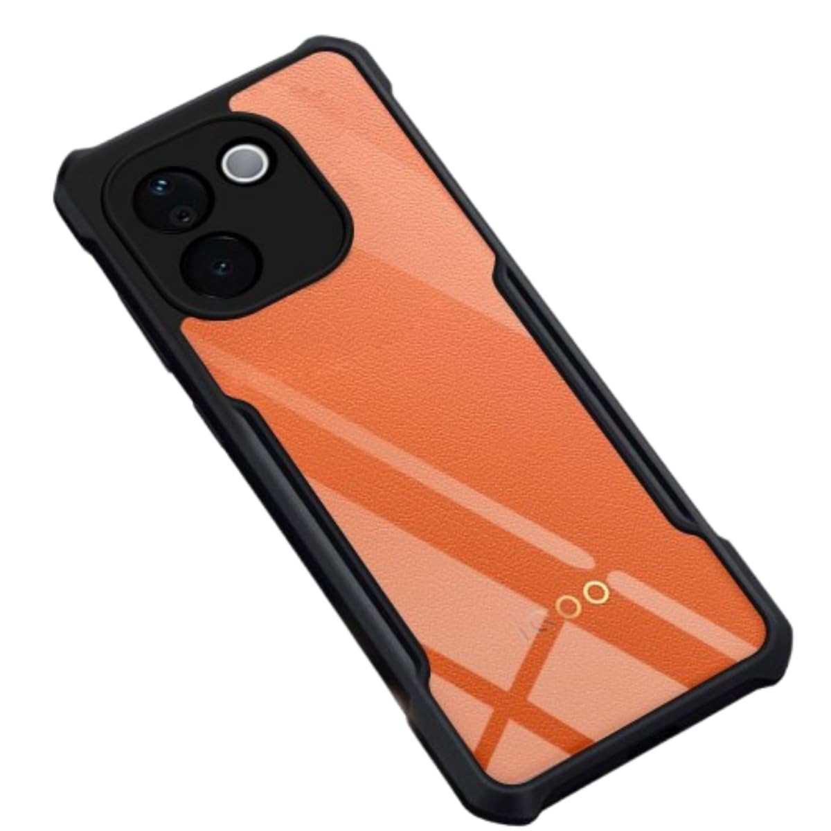 GoldKart iQOO Z9s Pro 5G / Vivo T3 Pro 5G Cover | Camera Protection Shockproof Bumper-Edge | Acrylic Crystal Clear 360 Degree Protection TPU+PC | Transparent Eagle Back Case Cover (Black) (B0DGF8LN6F) Amazon Price History, Amazon Price Tracker