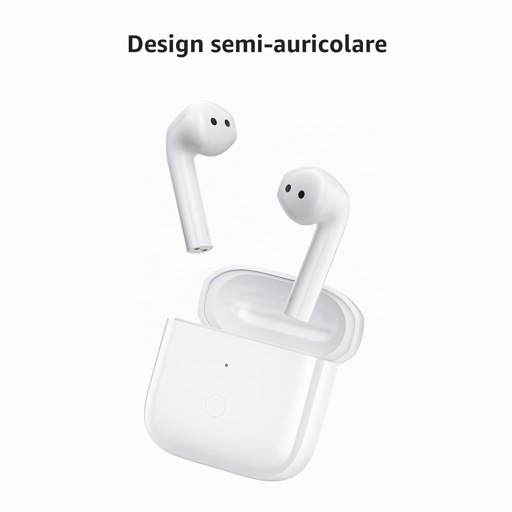 XIAOMI Redmi Buds 3 Cuffie Bluetooth Wireless 5.2 Redmi Buds 3 Cuffie Semi-interne, Durata 20 Ore, Touch Control, Resistenza alla Polvere IP54, Bianco