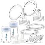 Maymom Pump Parts Compatible with Spectra S2 Spectra S1, Incl Flanges (15mm) Valves Tubes Bottles Backflow Protectors, Not Original Spectra Replacement Pump Parts S2 Accessories