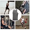 MEETWEE Men's Vest Tank Top, Y-Back Sleeveless Sports T Shirt Athletic Undershirt Muscle Gym Vests Tops for Running Workout Training Grey #1