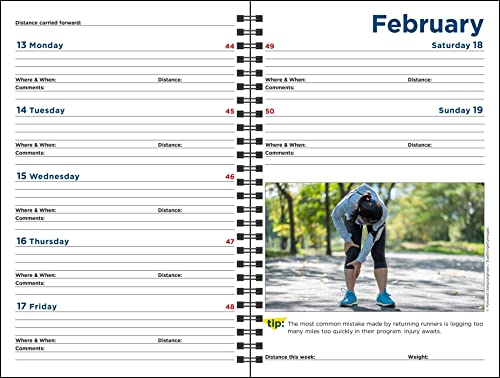 The Complete Runner's Day-By-Day Log 12-Month 2023 Planner Calendar