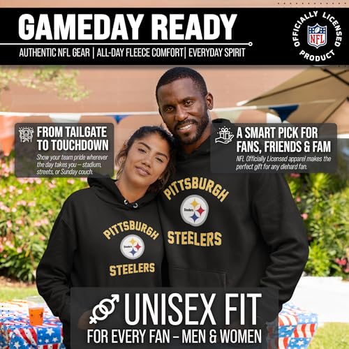 Image of Team Fan Apparel NFL Gameday Hoodie Pullover Sweatshirt for Men and Women | Officially licensed NFL Gameday fleece pullover - kangaroo pocket, ribbed cuffs, drawstring hood, unisex fit