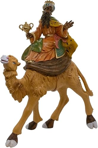 Miniatura 2 de Juego de tres hombres sabios en camellos | 12.5 pulgadas de alto | Añadir a la escena del pesebre Creche | Caspar, Melchor o Balthasar | Gran