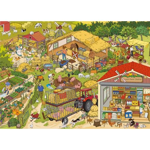 Rompecabezas para adultos 1000 de granja, el regalo ideal para el hogar